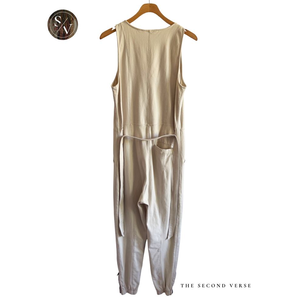 Athleta Farallon Romper Putty Sleeveless Jumpsuit Size 8 - Picture 3 of 14
